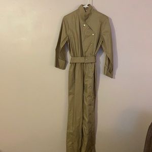 Beige colored Cybils collection palm beach jumpsuit
